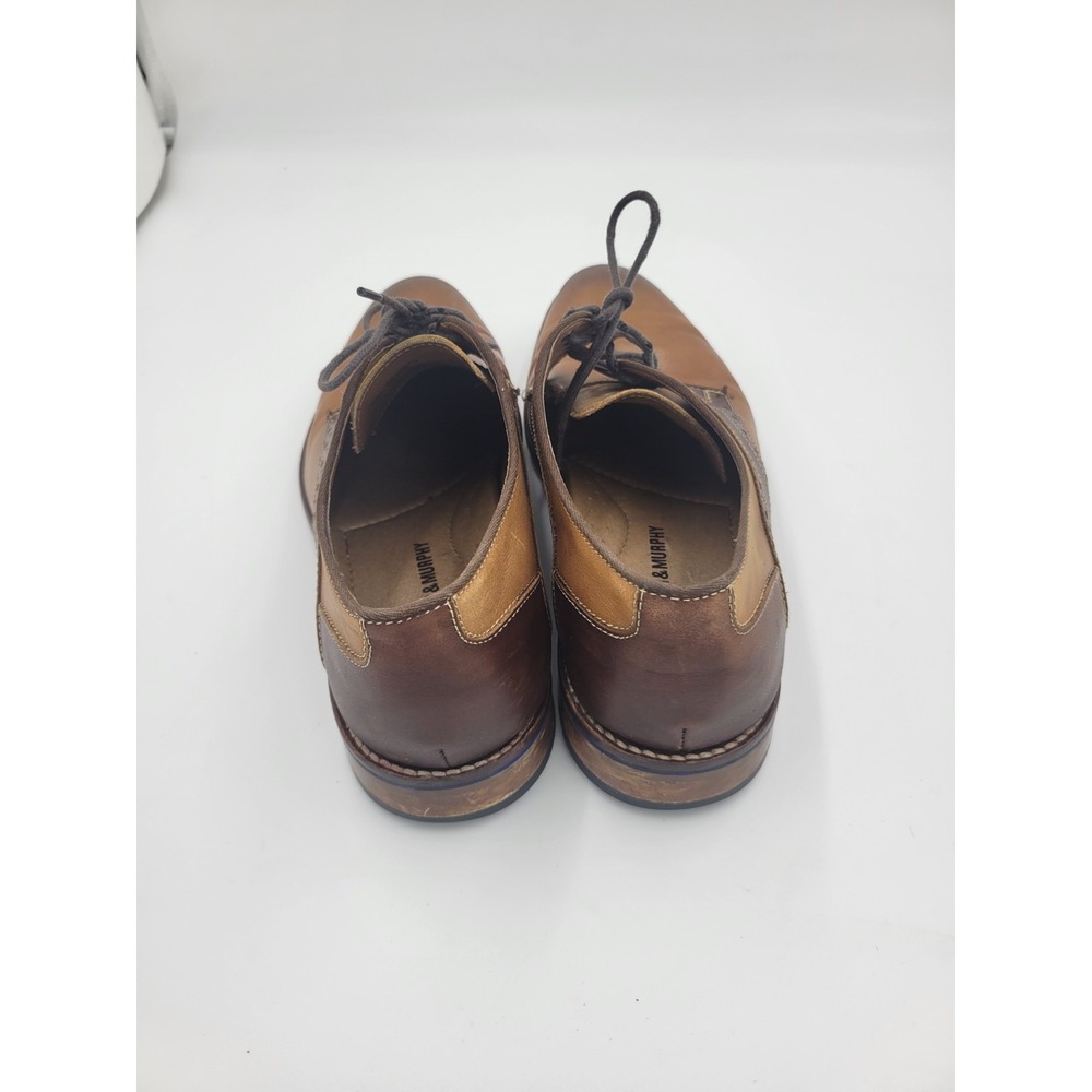 Johnson & Murphy Men's Brown Leather Lace Up Shoes Oxford Classic Cap-Toe Sz 8M - Picture 3 of 12